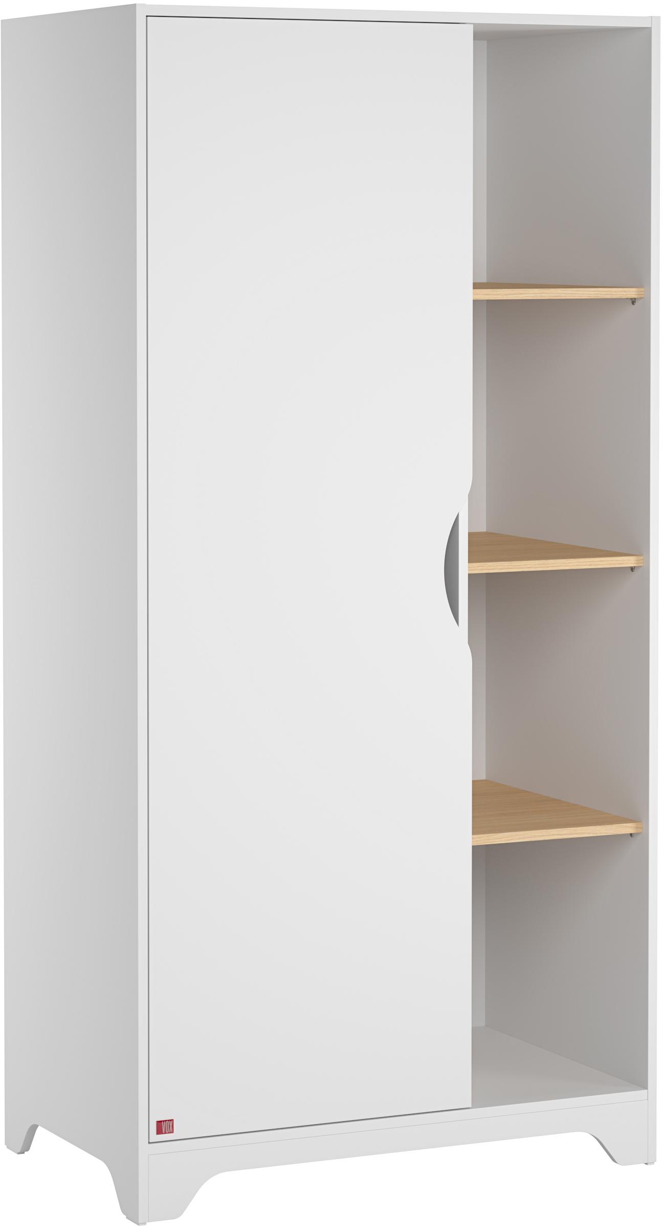 1-door wardrobe with shelves Leaf