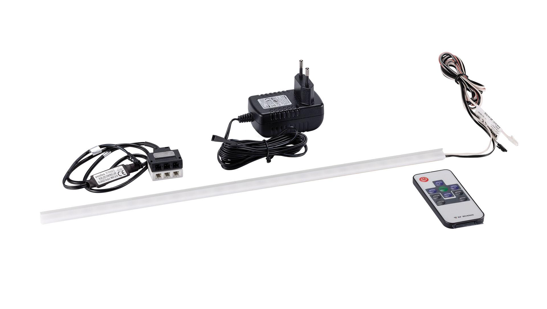 LED-Hintergrundbeleuchtung RGB mit Fernbedienung, Set 1 Punkt weiß Young Users