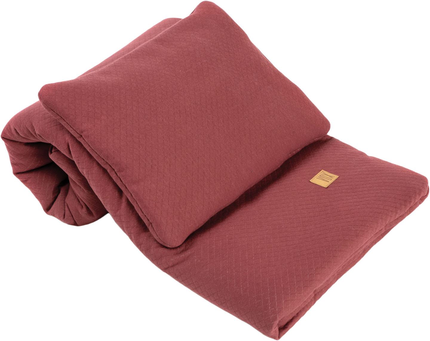 Parure de lit en coton PURE - couleur bordeaux