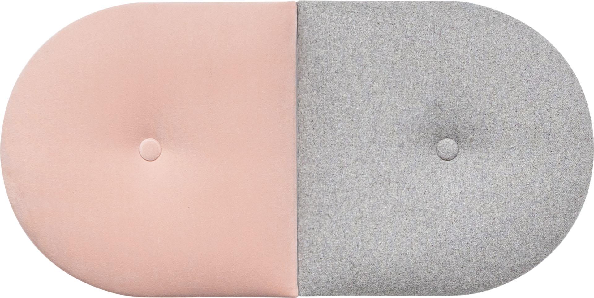 Mini upholstered panels Soform set grey-pink