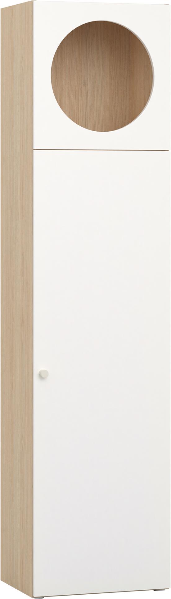 Narrow shelving unit with front arrangement 4 Reli
