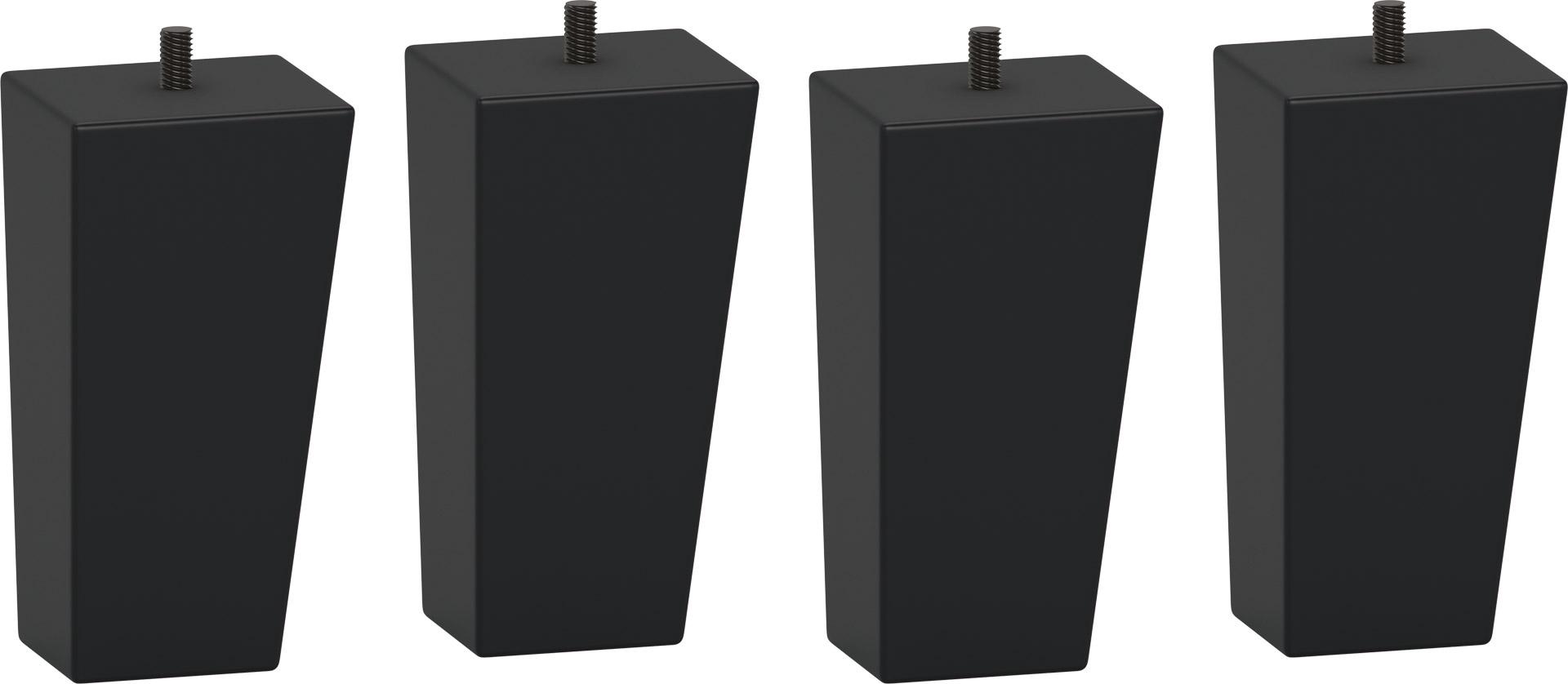 Möbelfuß schräge 4er Set Simple schwarz