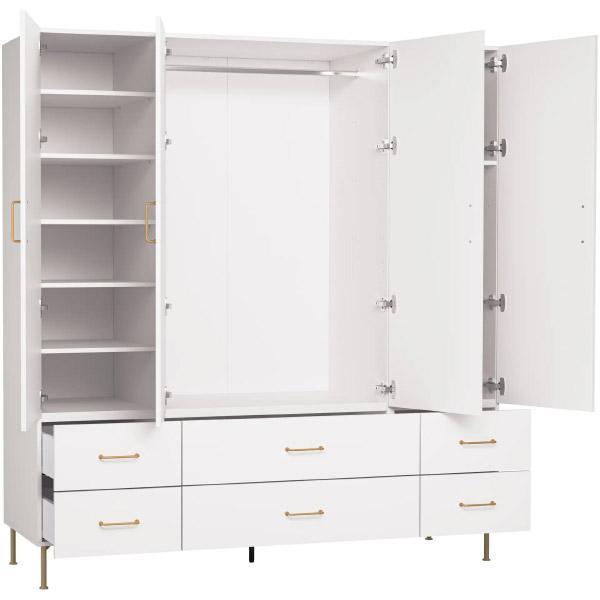 4-door wardrobe Creative arrangement