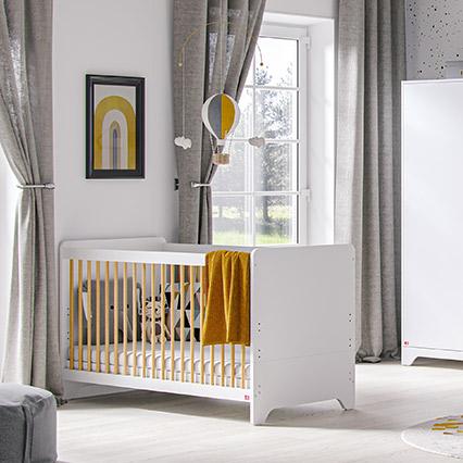 Cot bed 60x120 cm Leaf arrangement