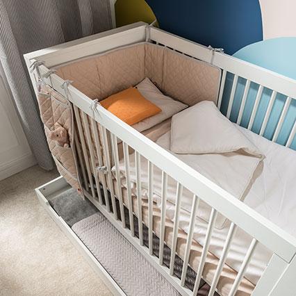 Cot bed 140x70 Milk arrangement