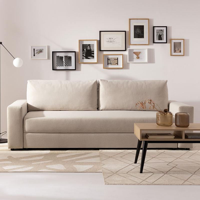 3-seater sofa with sleeping function Wing arrangement