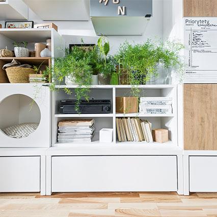 TV unit with base 106x53 and drawer Young Users arrangement