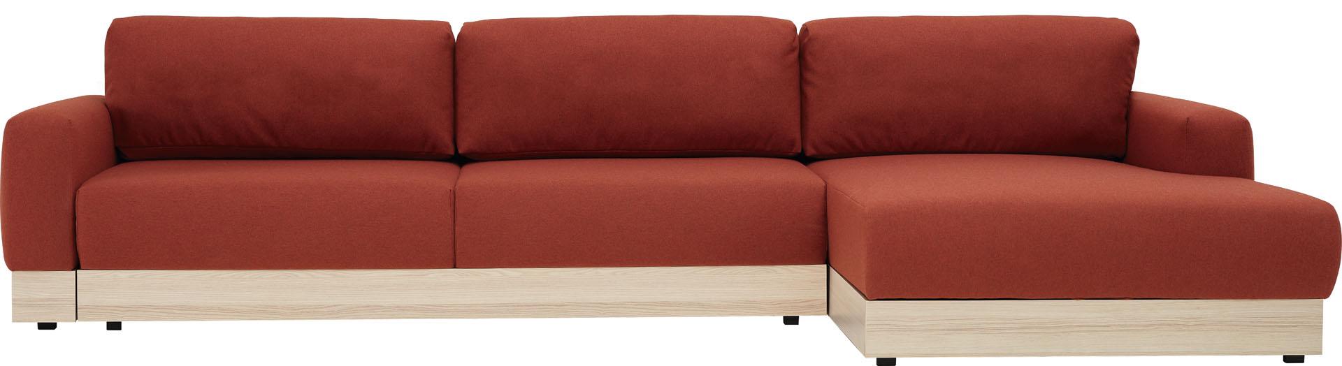 Ecksofa groß mit Zierleiste Stello