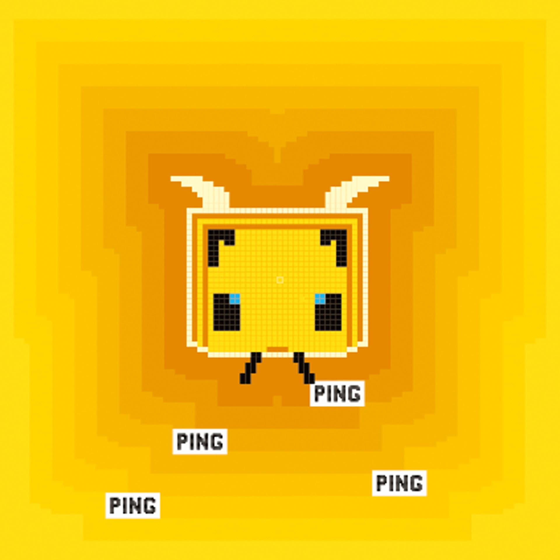 Metal front overlay Pixel Bee