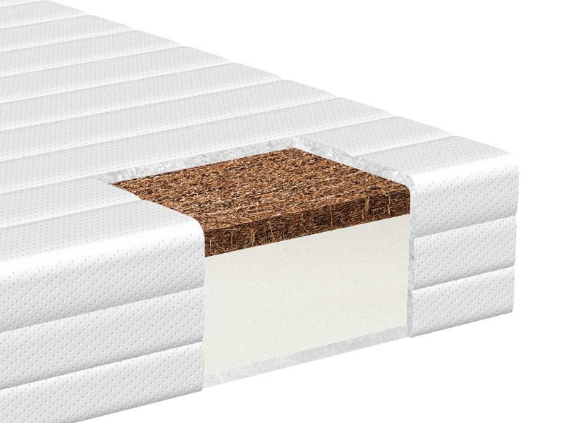 Matelas OSCAR 120x60 cm mousse et fibres de coco