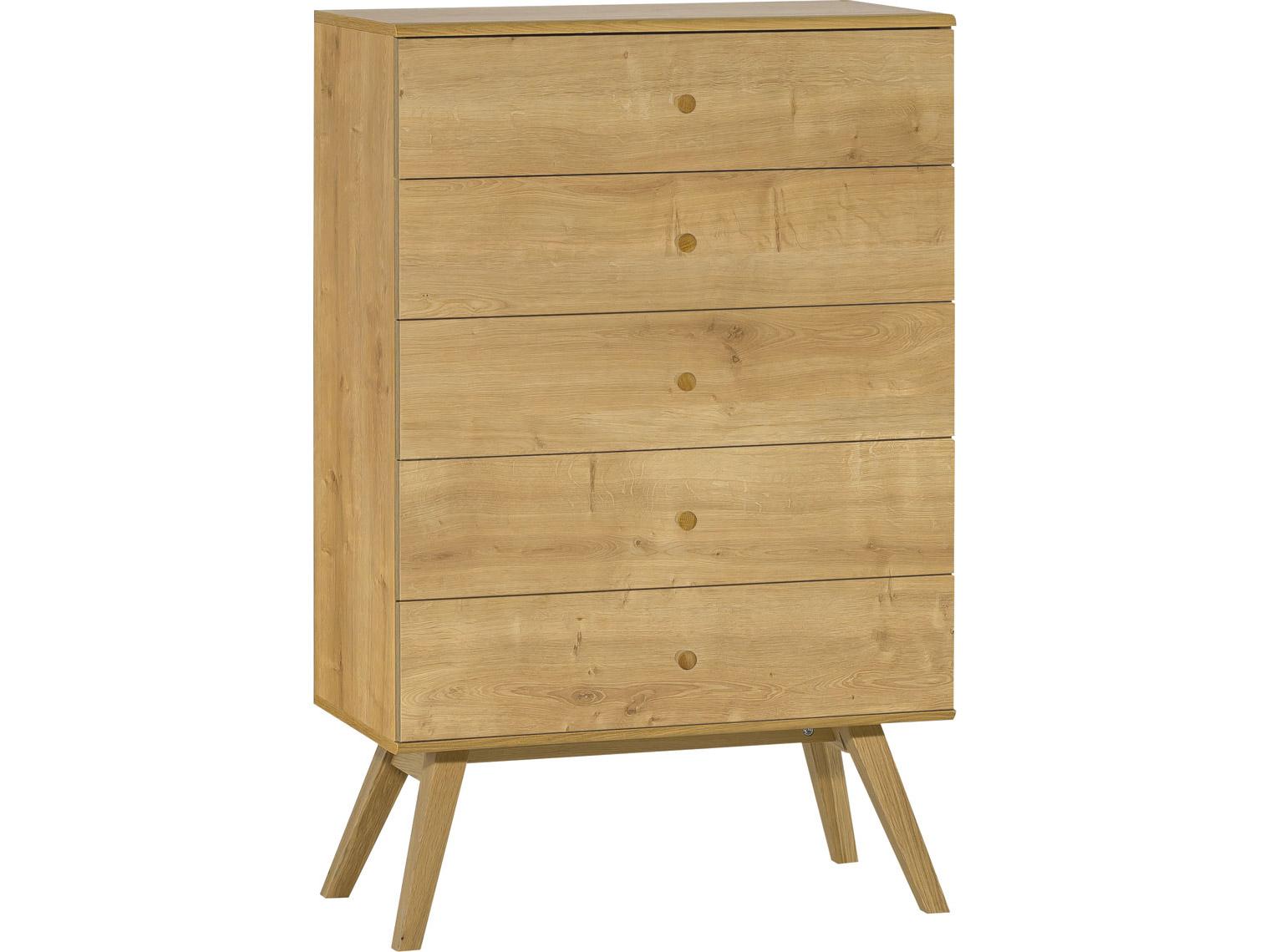 Commode étroite à tiroirs Nature