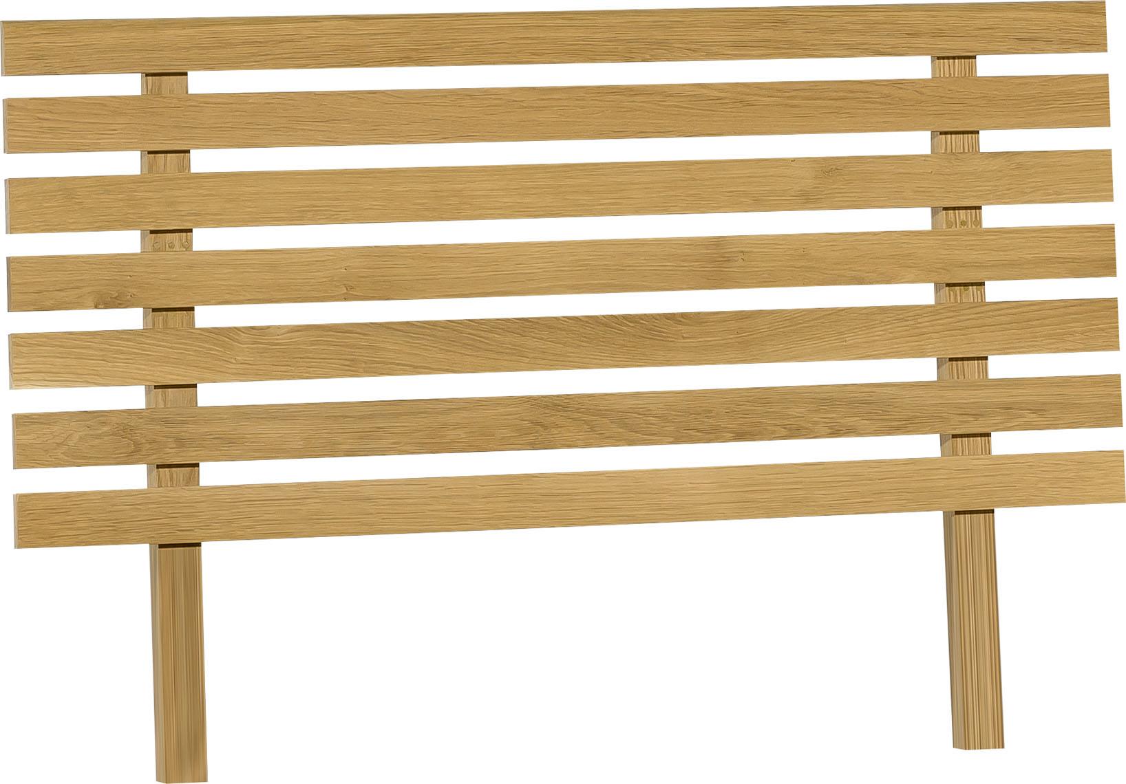 Openwork panel  1 person bed Nature