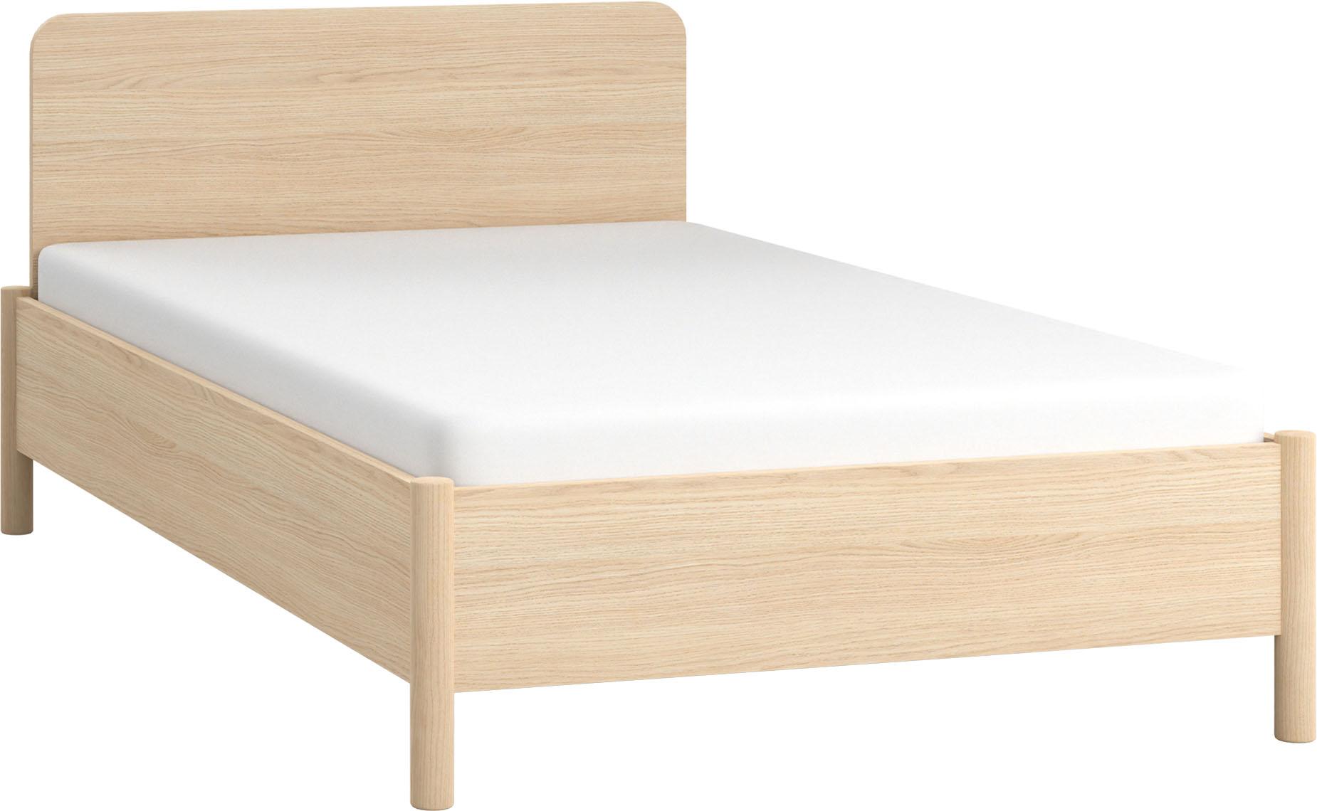 Single bed with straight headboard 120x200 OMM
