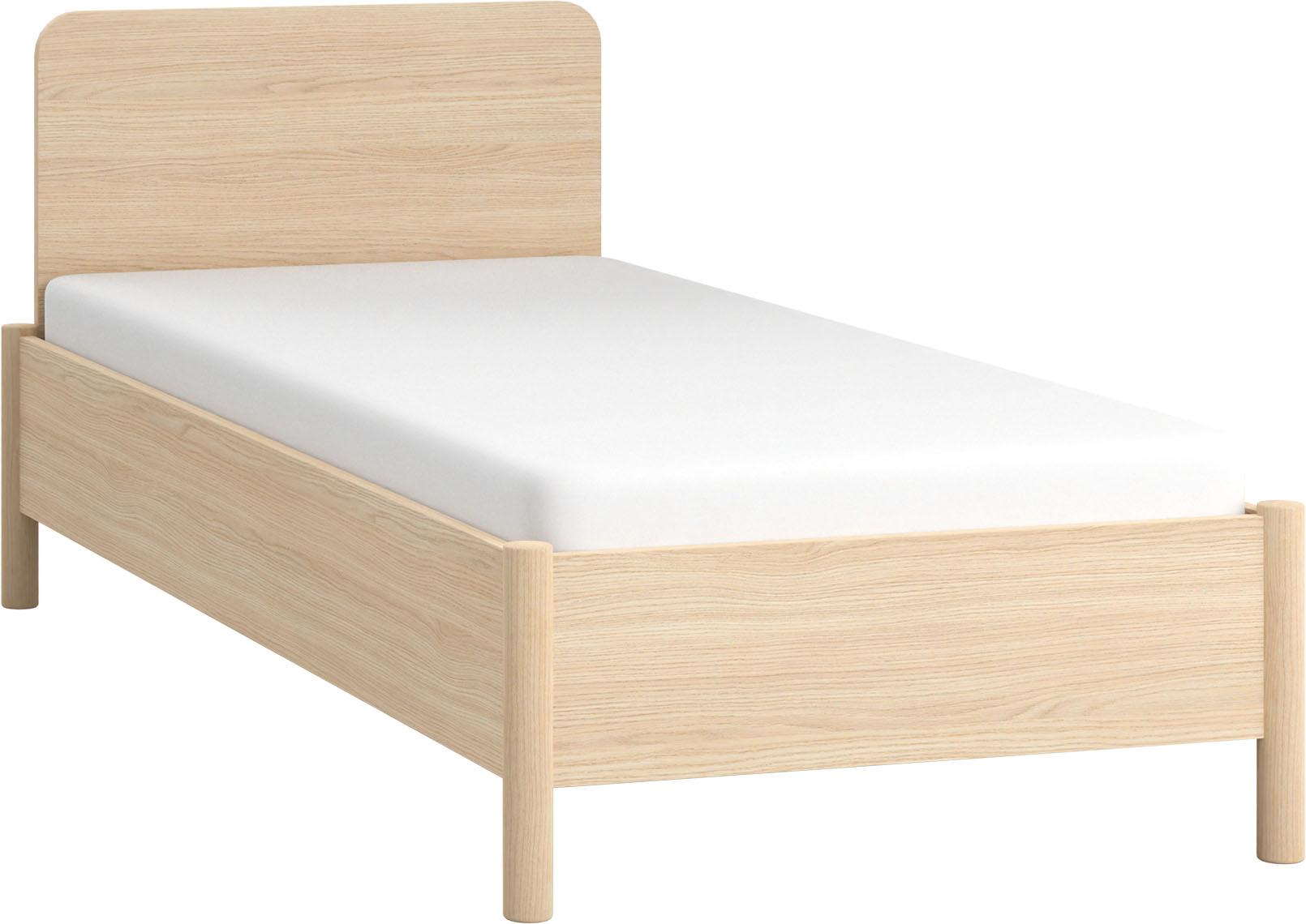 Single bed with straight headboard 90x200 OMM