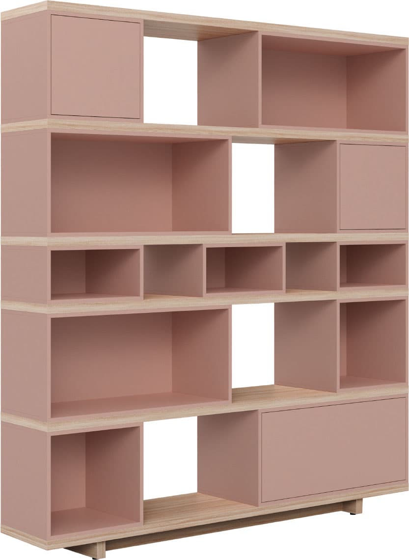 Monocolor wide bookcase Balance