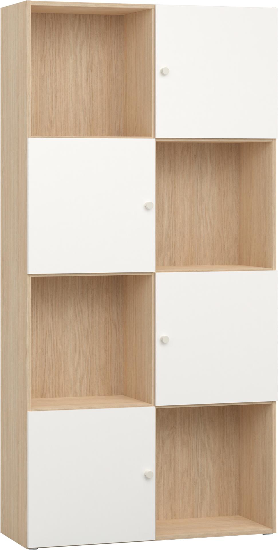 Wide bookcase with front arrangement 2 Reli