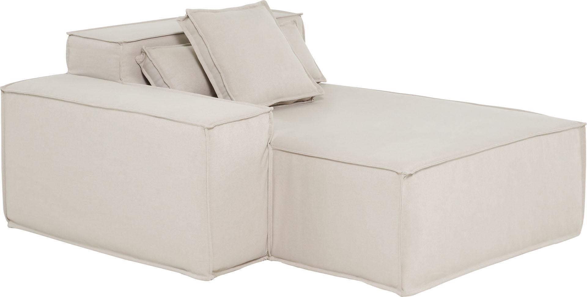 Modul Ottoman rechts mit abnehmbarem Bezug Chill