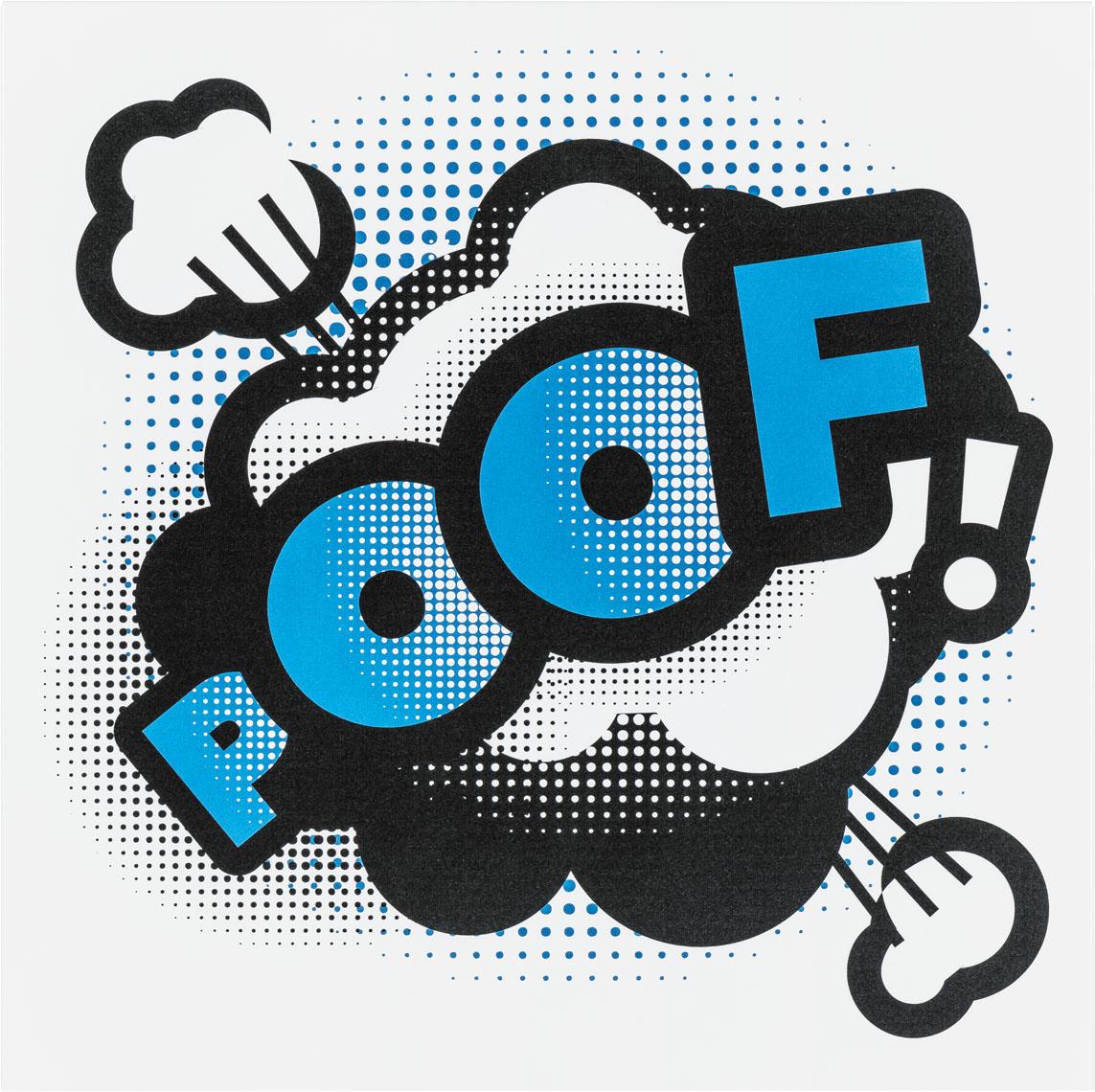 Metallauflage für Frontflächen  Comic Poof Young Users