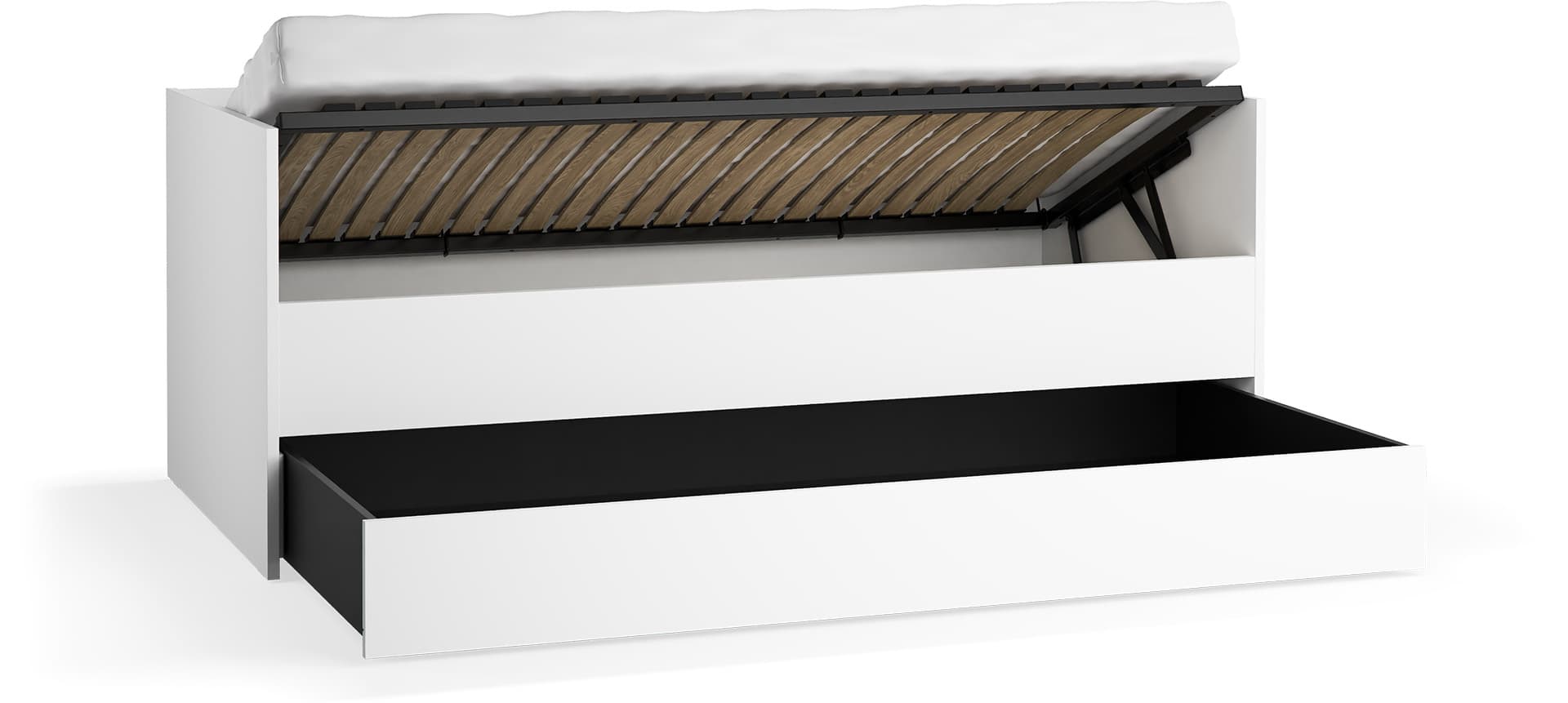 Sofa with lift-up frame and drawer Young Users Next