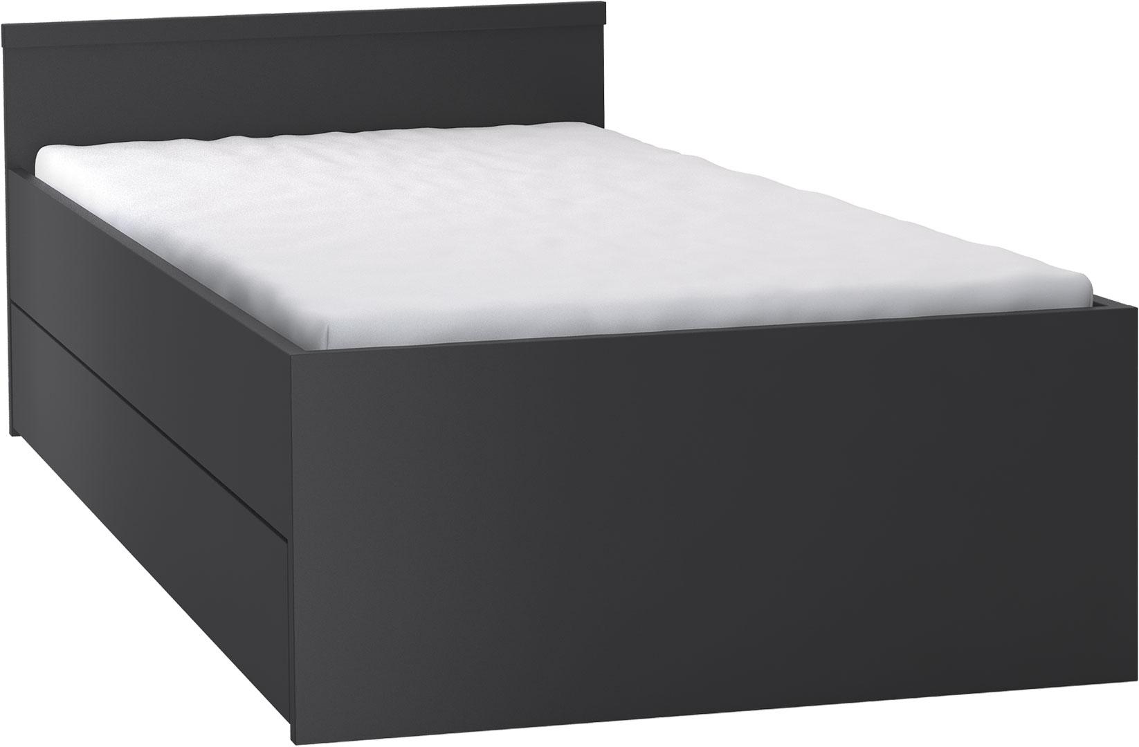 Bett mit Unterbettgestell und Deckleiste Young Users