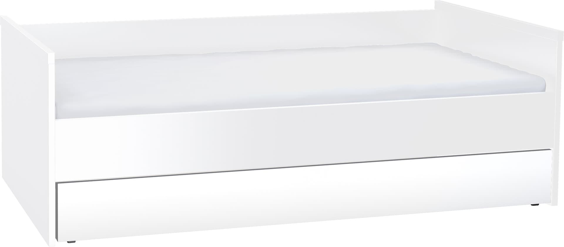 Couch with lifted frame and bottom bed Young Users