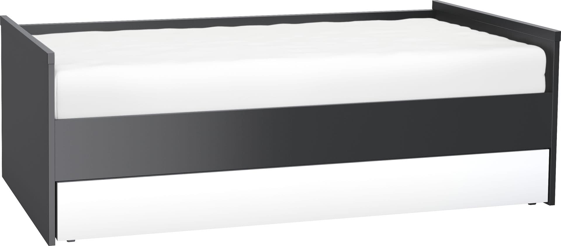 Couch with lifted frame and bottom bed Young Users