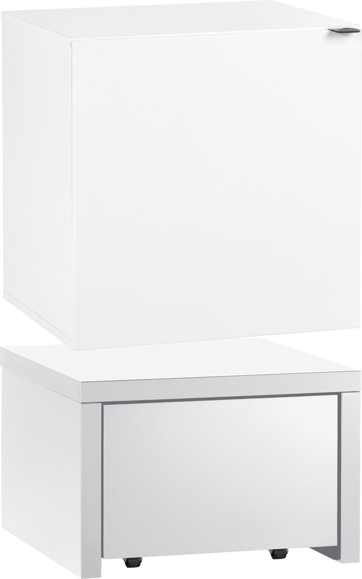 Cube storage unit on a platform with drawer Young Users Next