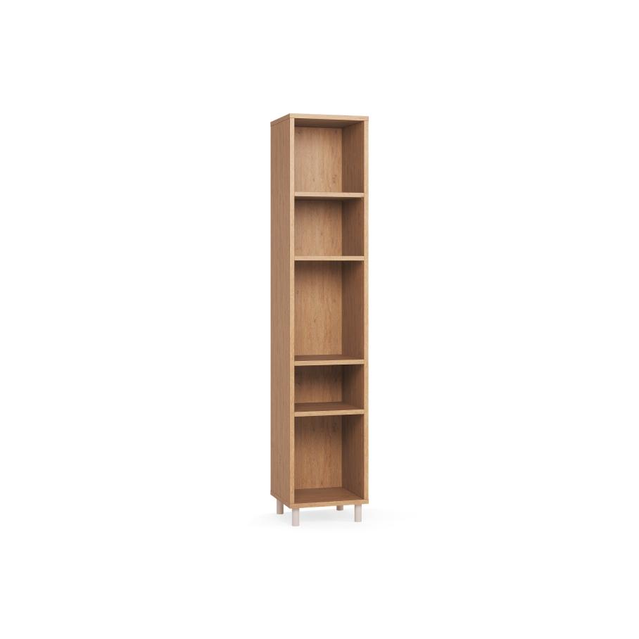 Single bookcase 1x5 Simple