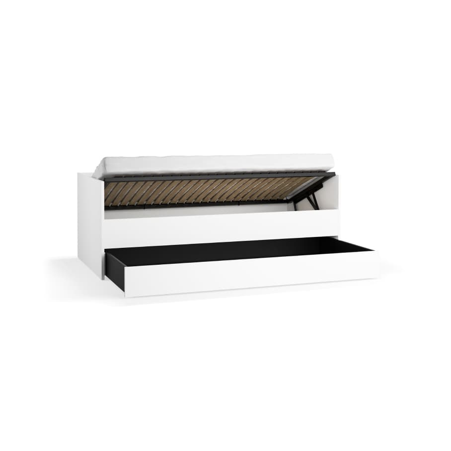 Sofa with lift-up frame and drawer Young Users Next