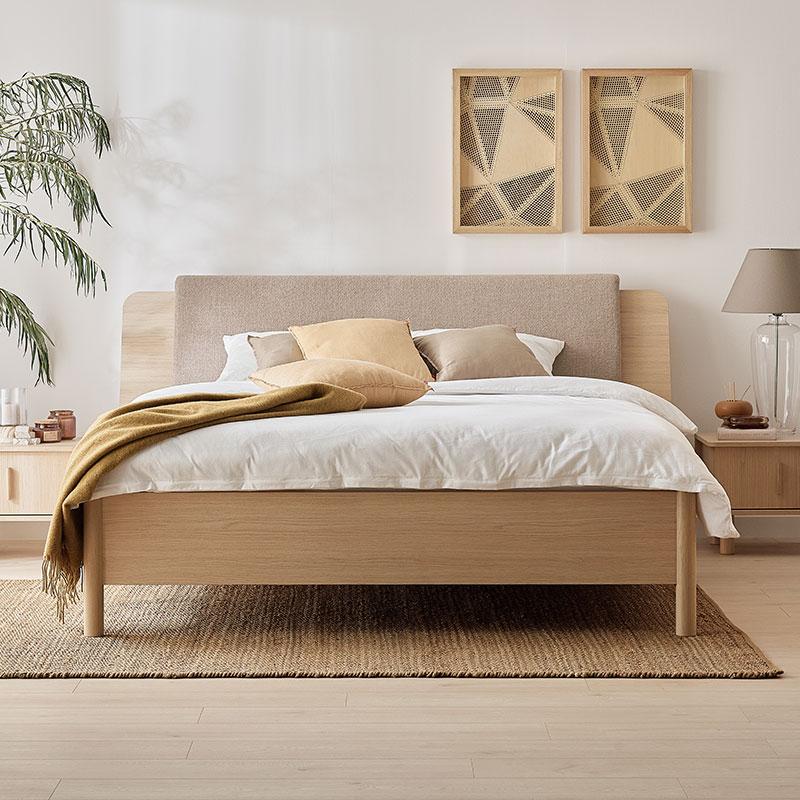 Double bed with wide headboard 160x200 OMM arrangement