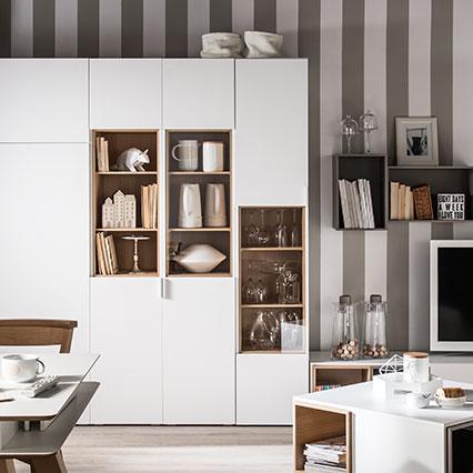 Vitrinenschrank, schmal 4 You Projekt