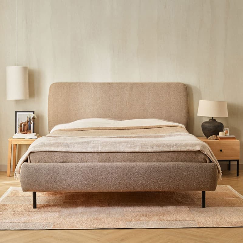 Upholstered bed 160x200 Calme arrangement