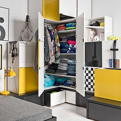 Eckkleiderschrank Young Users Projekt