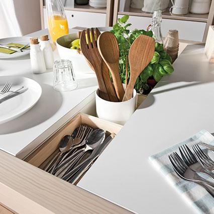 Box for table and coffee table Spot arrangement