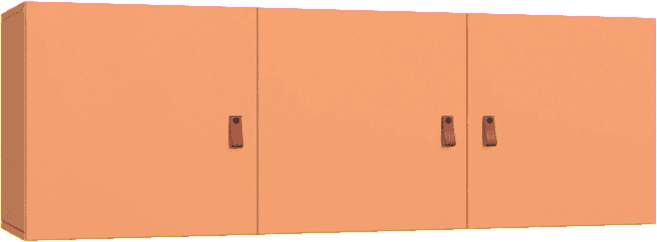 Triple bookcase overhang Creative