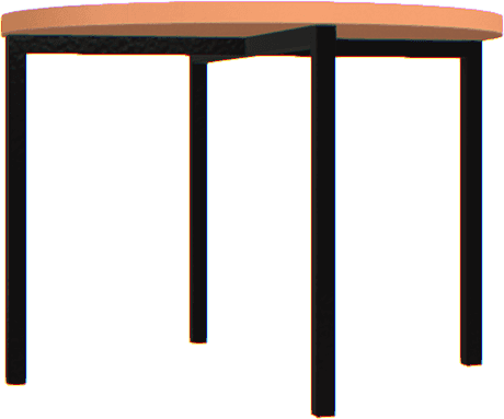 Low round coffee table Creative