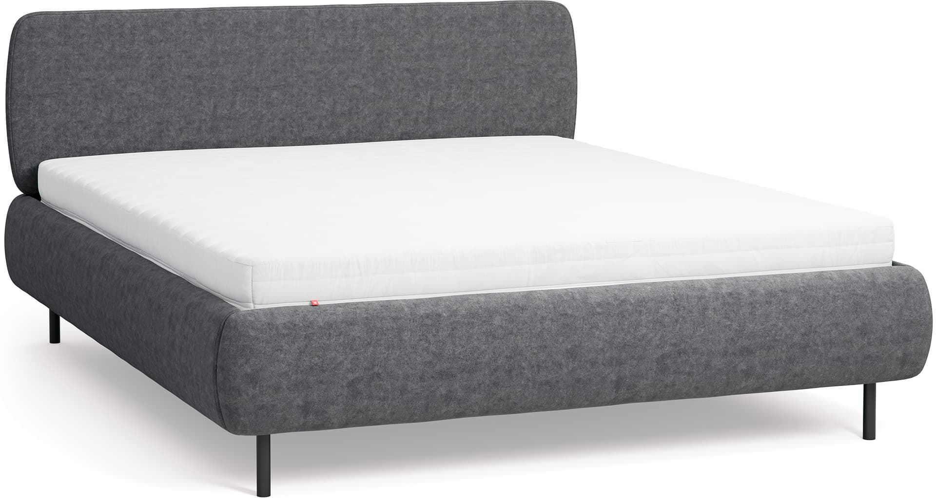 Lit rembourré avec appui-tête bas 160x200 Calme