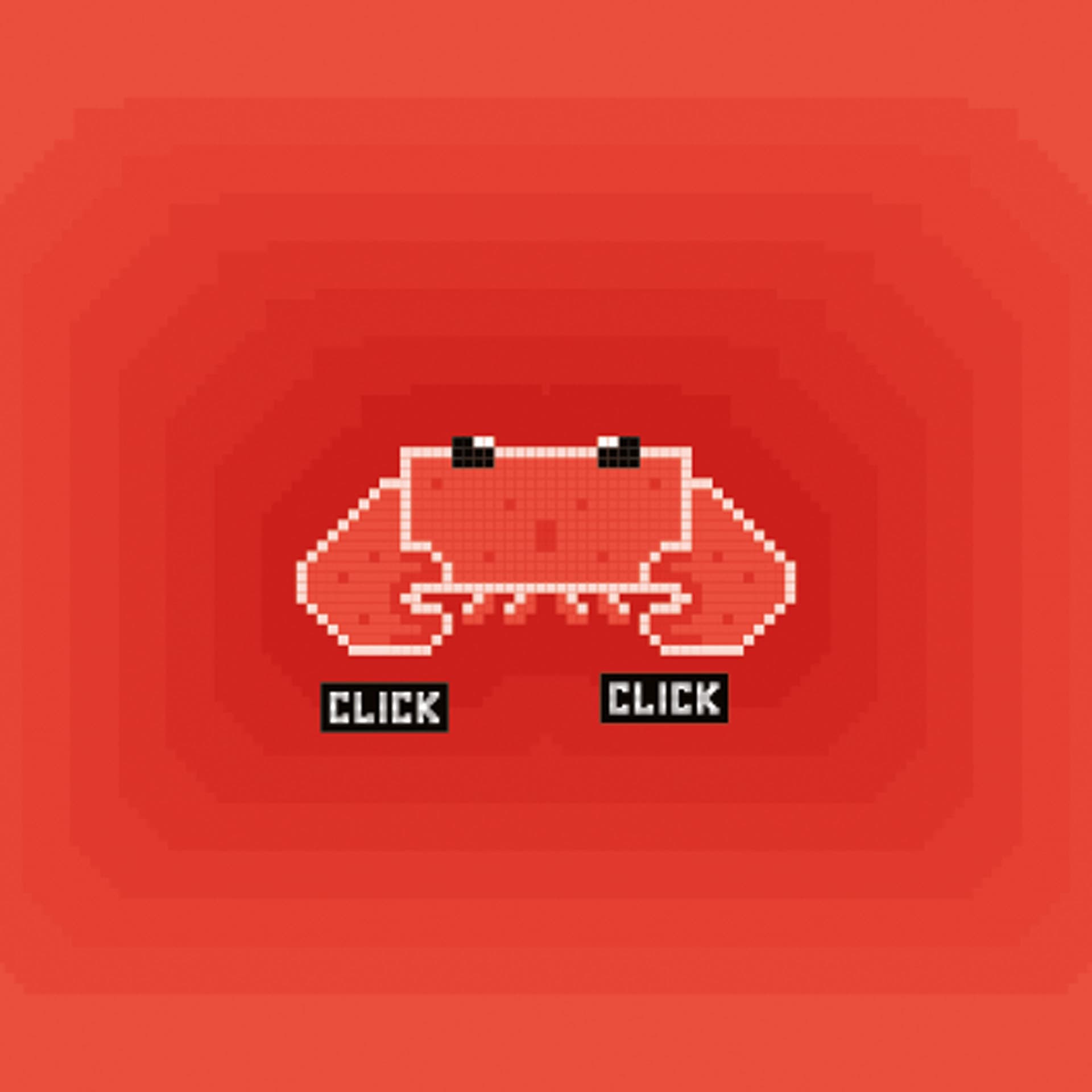Metal front overlay Pixel Crab