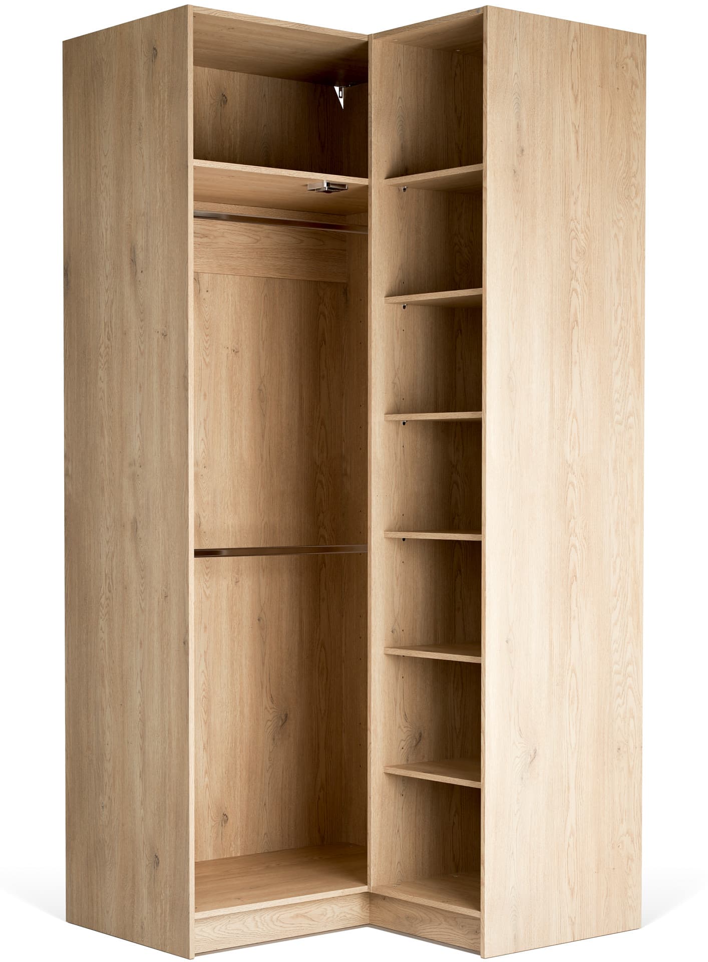 Open corner wardrobe 240 Stor