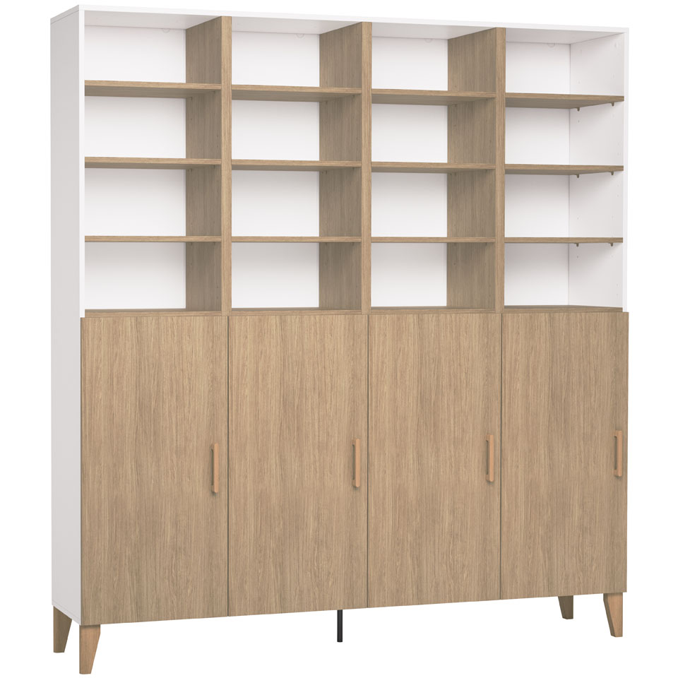 Quadruple high bookcase 4x4 Creative