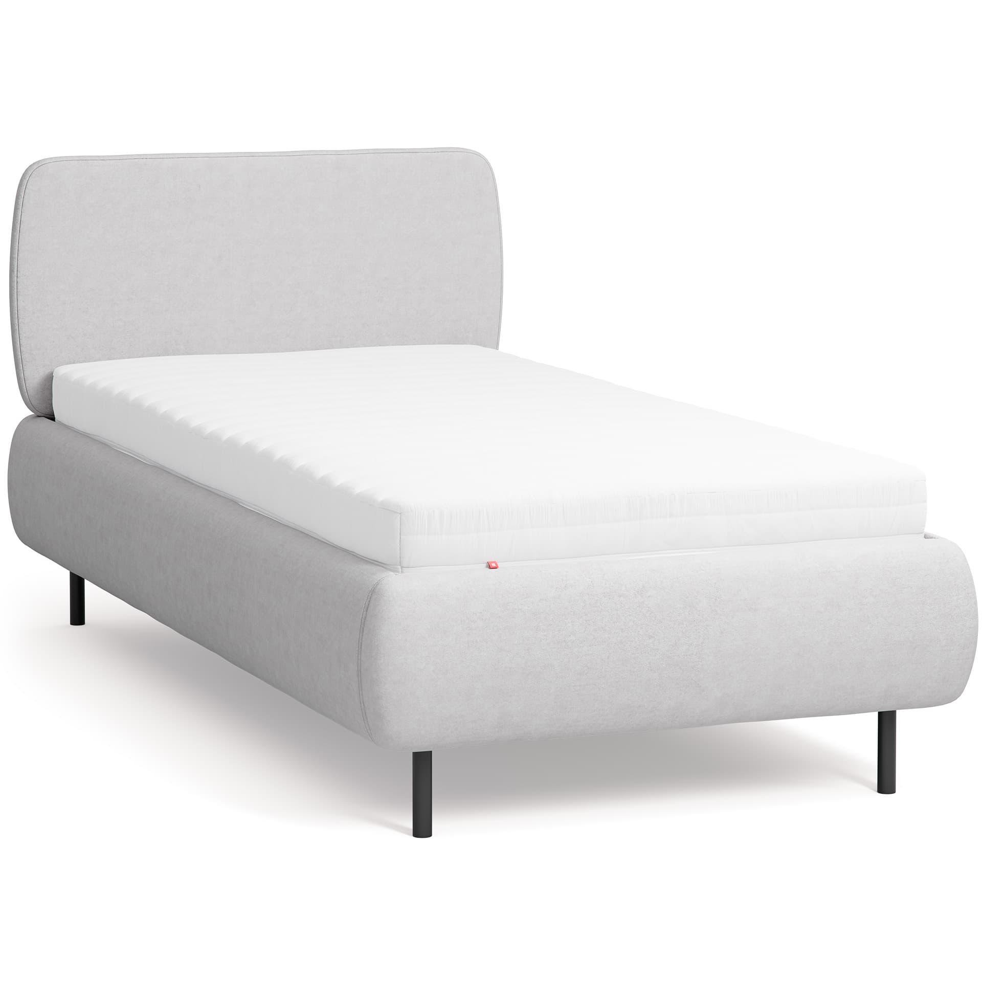 Upholstered bed with low headrest 90x200 Calme