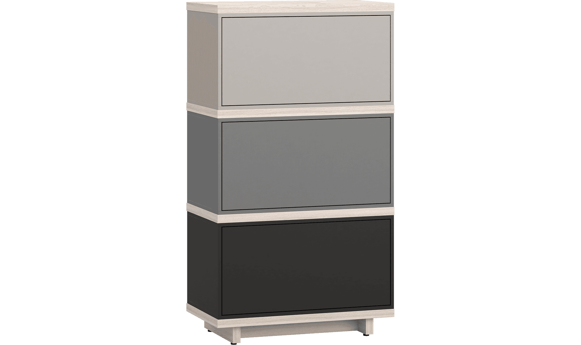 Balance dark closed narrow chest of drawers