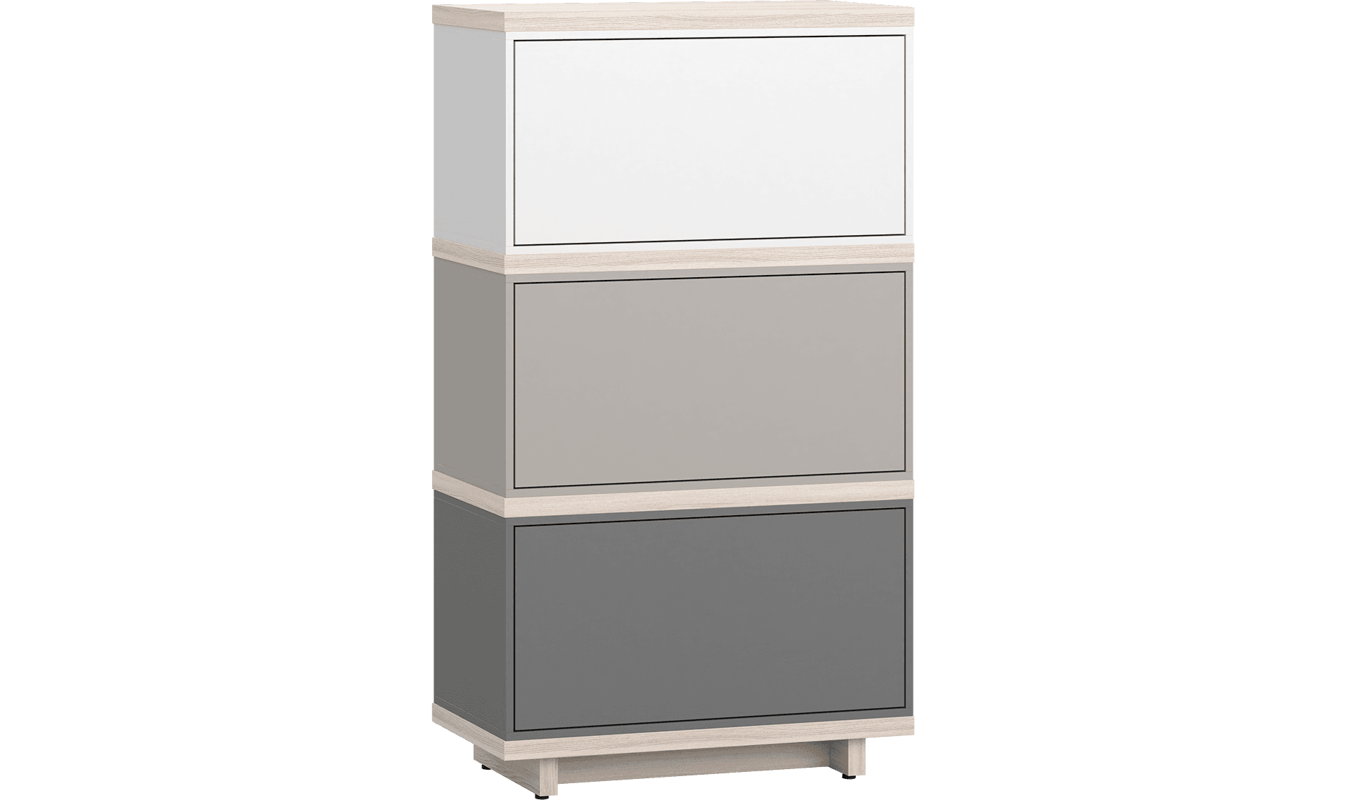 Balance light closed narrow chest of drawers