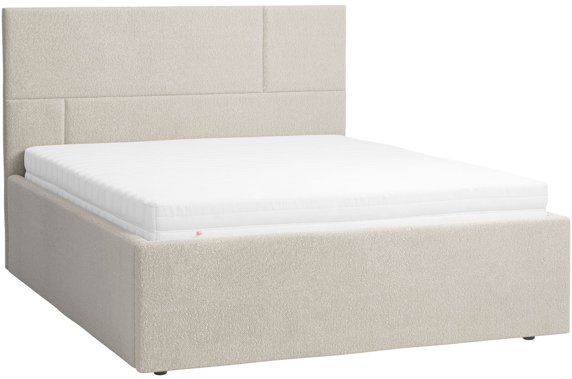 Upholstered bed with large storage 160x200 Geometric