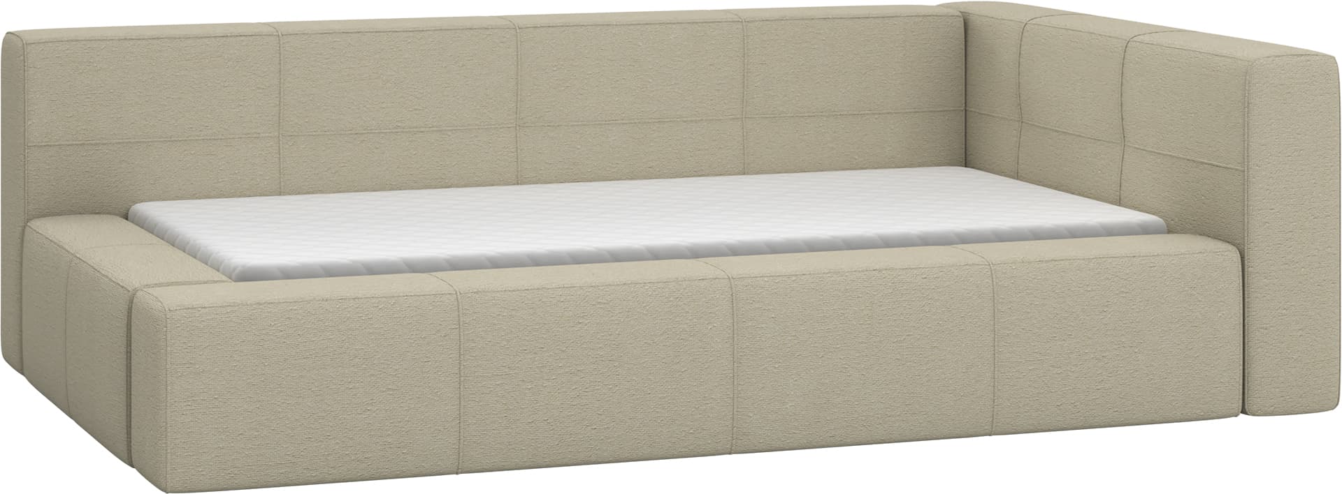 Upholstered bed right Reli