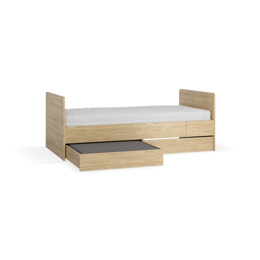 Growing bed 90x160-200 with 1 drawer Muve