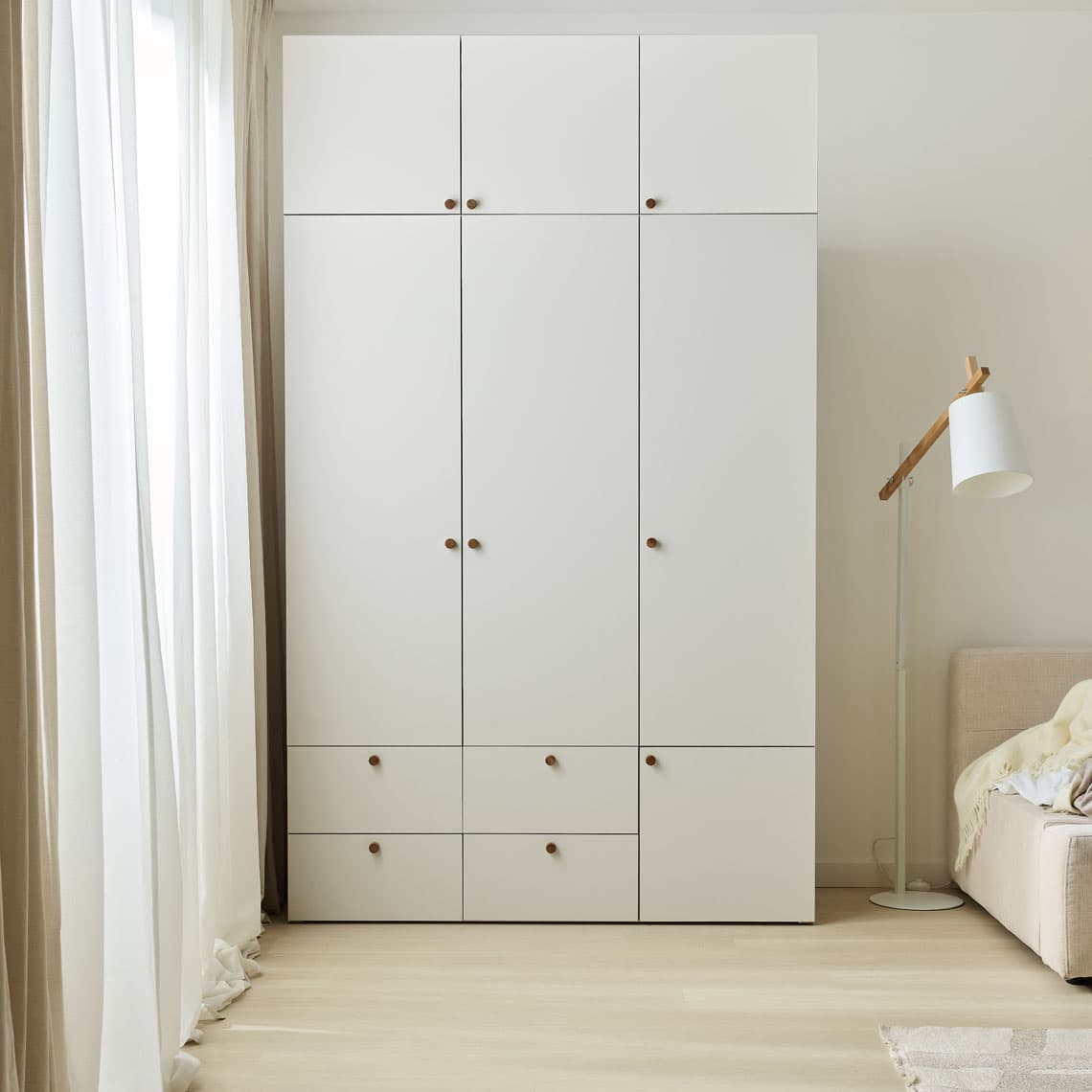 3-door wardrobe extension Reli arrangement