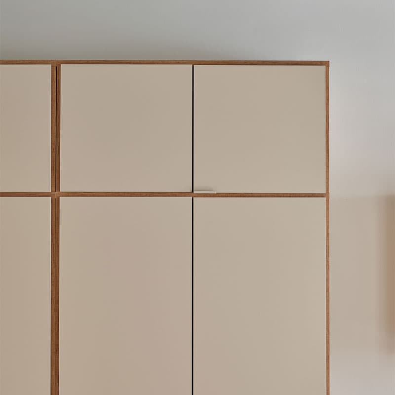 Top unit for 2-door wardrobe Simple arrangement