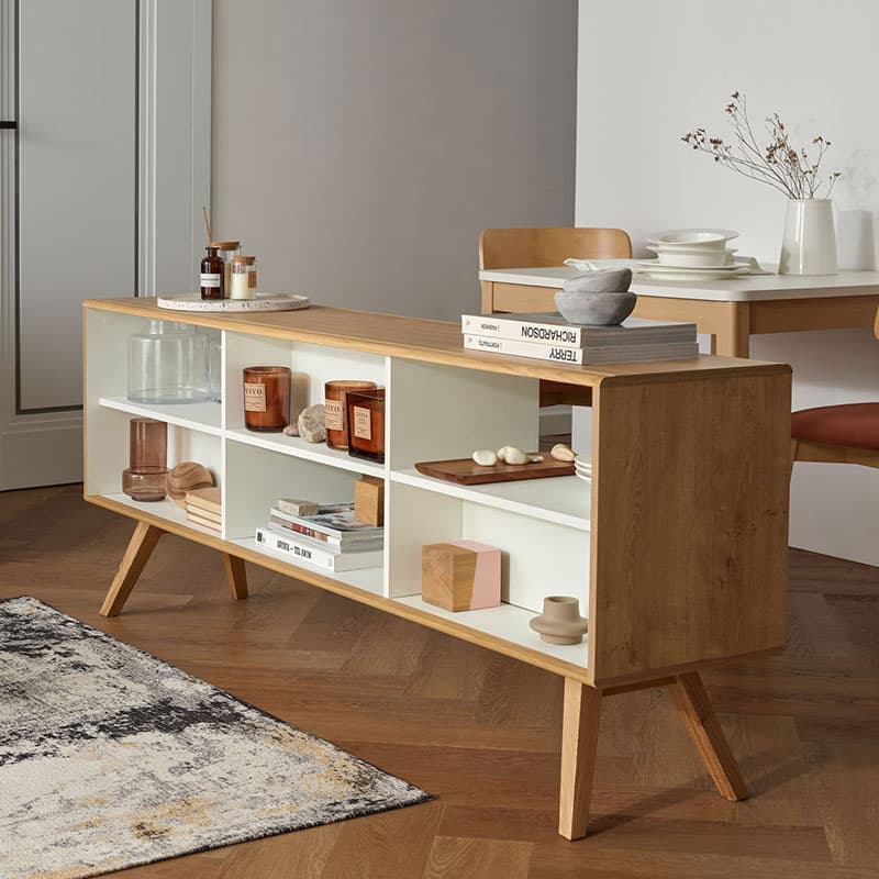 2-sided low bookcase Nature arrangement